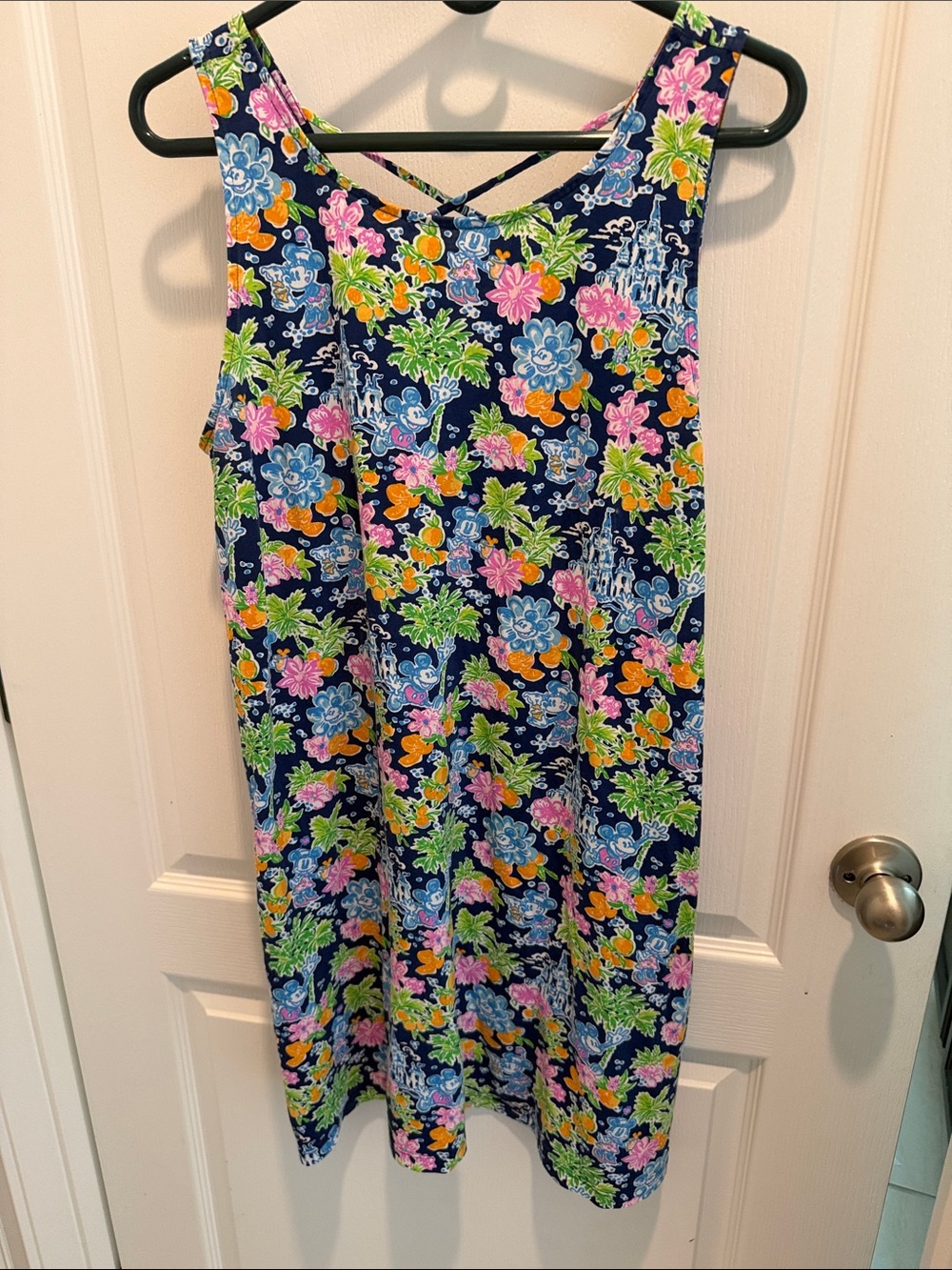 Lilly Pulitzer/Disney sleeveless dress with hidden Mickey’s and other character